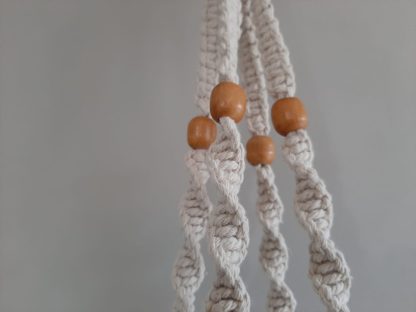 Plantenhanger macramé ongebleekt katoen - Afbeelding 3
