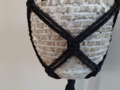 Macramé plantenhanger zwart - Afbeelding 5