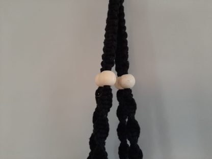 Macramé plantenhanger zwart - Afbeelding 2