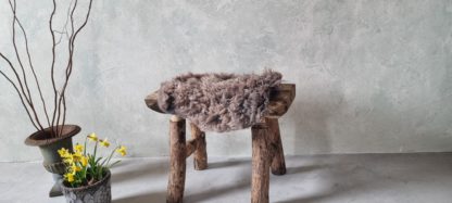 Vachtje grijs/bruin 30 cm x 40 cm