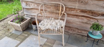 Vachtje lichtgrijs/ beige 'Marry'