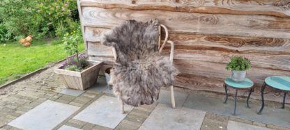 Vacht grijs/ bruin 'Myrthe'