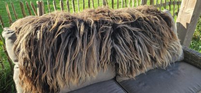 Vacht bruin/ grijs 'Viola' - Afbeelding 6