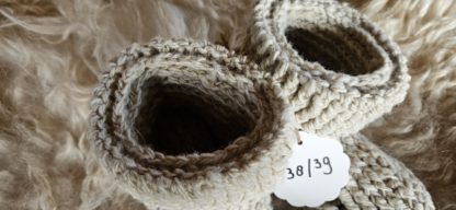 Wollen sloffen wit maat 38/39 - Afbeelding 3