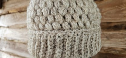 Wollen muts beige - Afbeelding 2