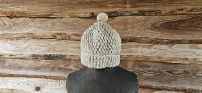 Wollen muts beige