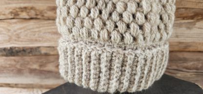 Wollen muts beige - Afbeelding 2