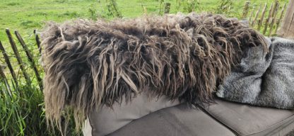 Vacht grijs/ bruin 'Lisette' - Afbeelding 6