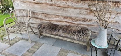 Vacht grijs/ bruin 'Rosalie' - Afbeelding 2