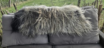 Vacht grijs/zwart/koperkleur 'Monica' - Afbeelding 6