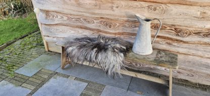 Vacht grijs/ zwart 'Livia'