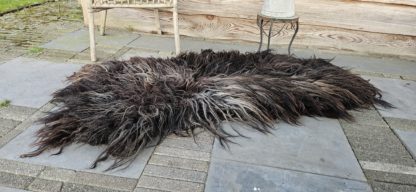 Vacht zwart/grijs/bruin 'Victoria' - Afbeelding 4