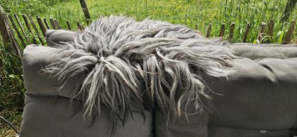 Vacht grijs/bruin 'Nora' - Afbeelding 5