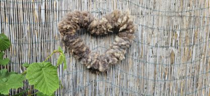 Wollen hart krans grijs/bruin - Afbeelding 3