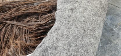 Vacht donkerbruin/grijs 'Mieke' - Afbeelding 5