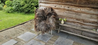 Vacht lichtgrijs/bruin 'Lisa'