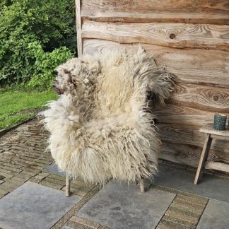 Vacht wit/grijs/bruin 'Mara'