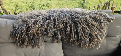 Vacht grijs/bruin 'Carola' - Afbeelding 5