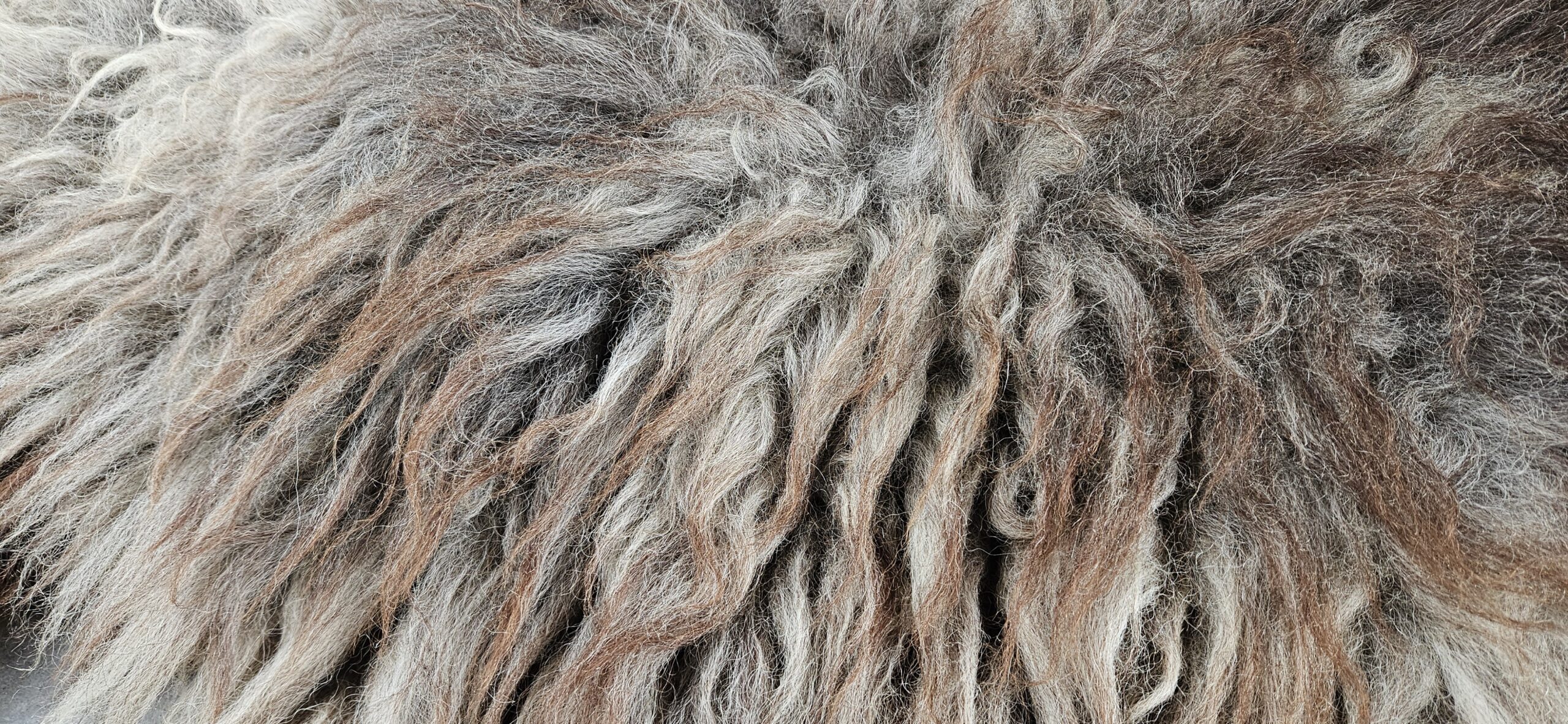 Vacht grijs/bruin/blond 'Molly' - Afbeelding 3