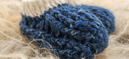 Wollen slofjes blauw/wit maat 18/19 - Afbeelding 2