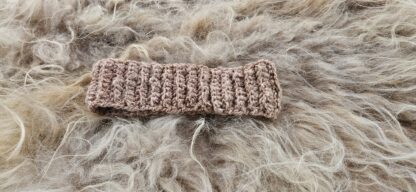 Hoofdband/ oorwarmers lichtroze wol - Afbeelding 2