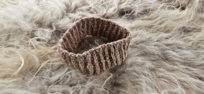 Hoofdband/ oorwarmers lichtroze wol