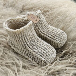 Wollen sloffen wit maat 38