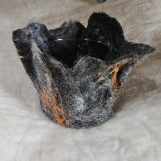 Windlichtje wol/zijde