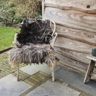 Vacht bruin/grijs/blond 'Pam'