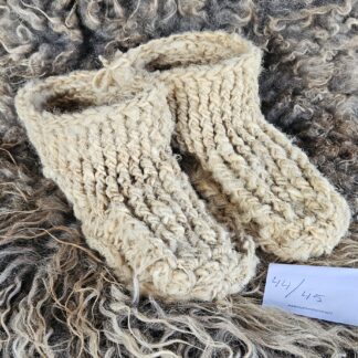 Wollen sloffen cremekleur maat 44/45